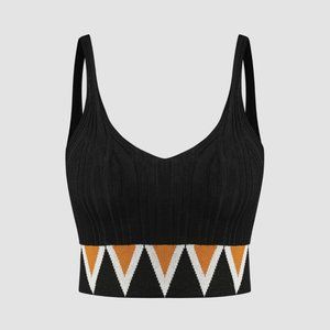 Boho Print Knit Tank Top 1